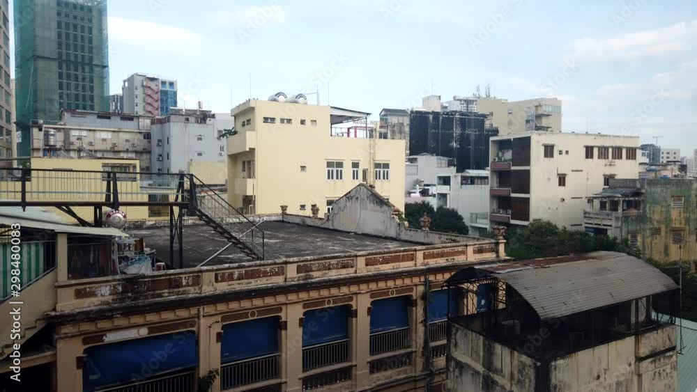 SAIGON, VIETNAM. 2019 Jun 23rd. Timelapse Cityscape of Ho Chi Minh City. SAIGON, VIETNAM. 2019 Jun 23rd. Timelapse Cityscape of Ho Chi Minh City.