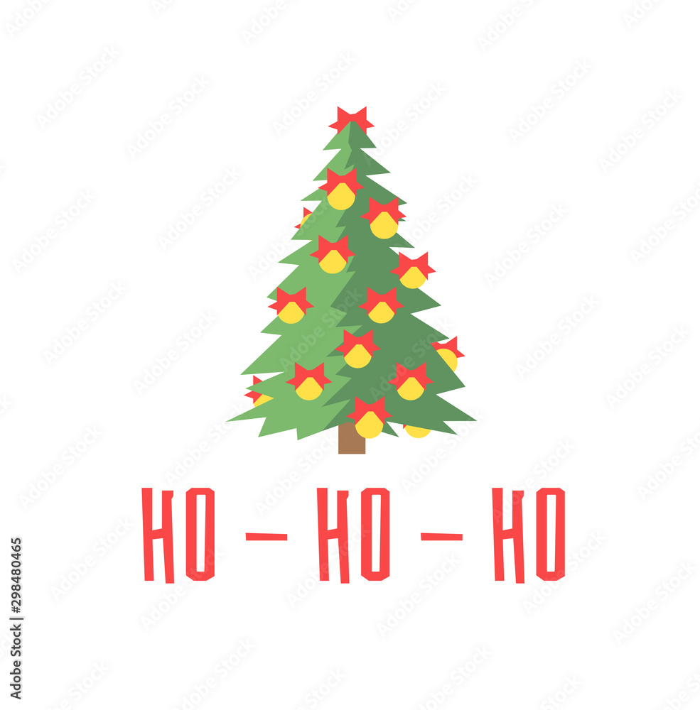 Flat set of Christmas trees. Holidays background. Abstract line art drawing woods. Vector Holidays illustration Flat set of Christmas trees. Holidays background. Abstract line art drawing woods. Vector Holidays illustration