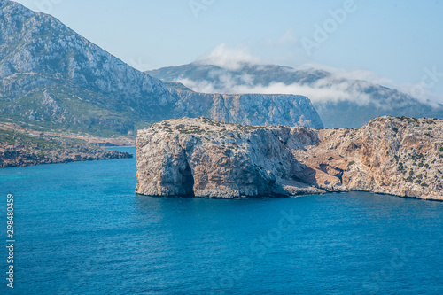 jazirat laila belyounech fnidak morocco island in the sea photo