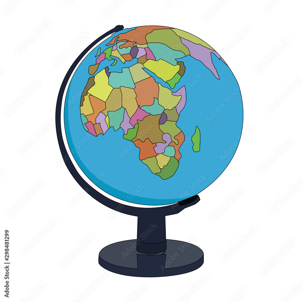 globe model realistic vector illustration isolated globe model realistic vector illustration isolated