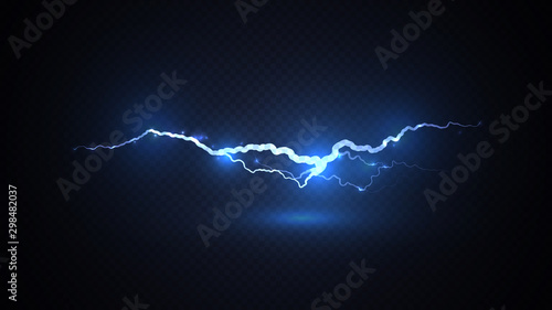 Abstract background in the form of blue lightning