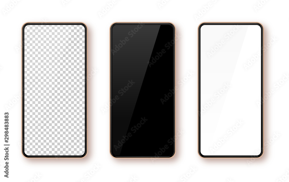 realistic smartphone phone screen mock up vector realistic smartphone phone screen mock up vector