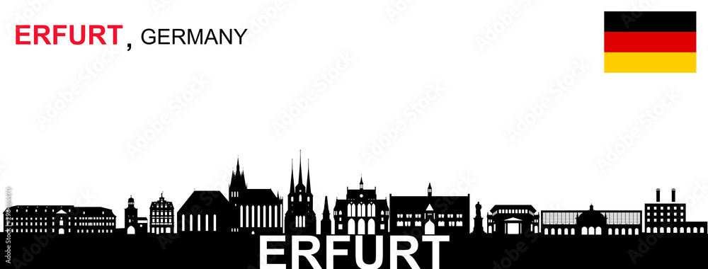Erfurt, Silhouette