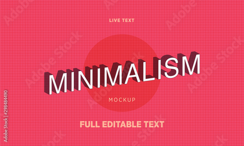 Minimalist text mockup