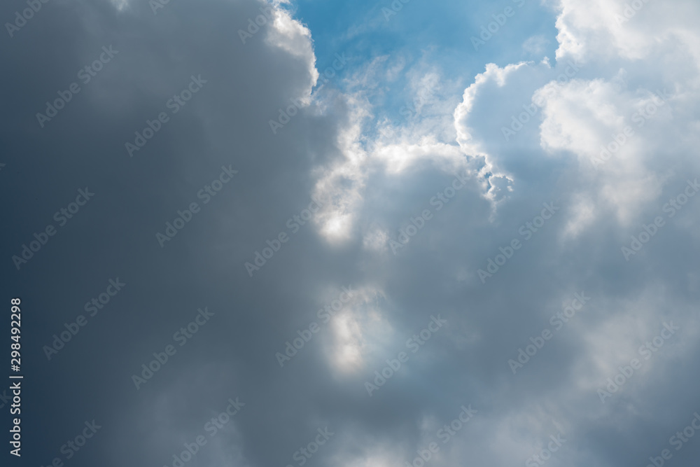 blue sky with clouds and sun blue sky with clouds and sun