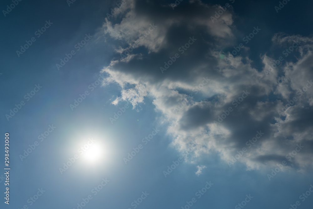 blue sky with clouds