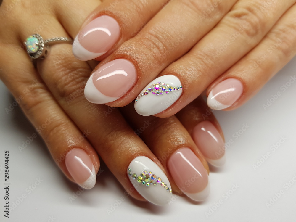 Beautiful colorful nails and hand manicure. Beautiful colorful nails and hand manicure.