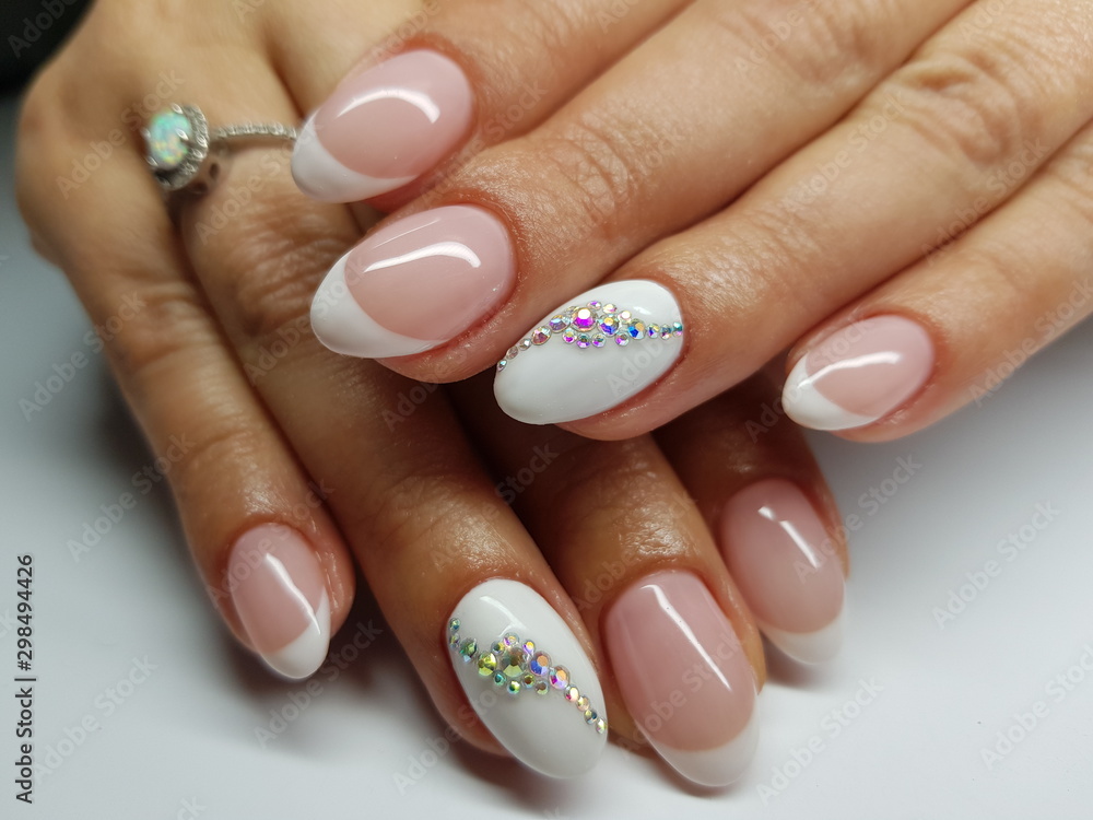 Beautiful colorful nails and hand manicure. Beautiful colorful nails and hand manicure.
