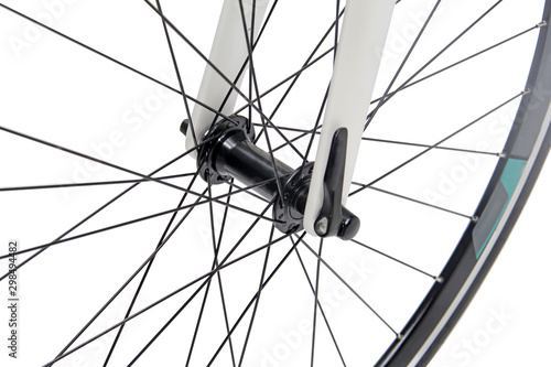 Isolated Bicycle Front Hub