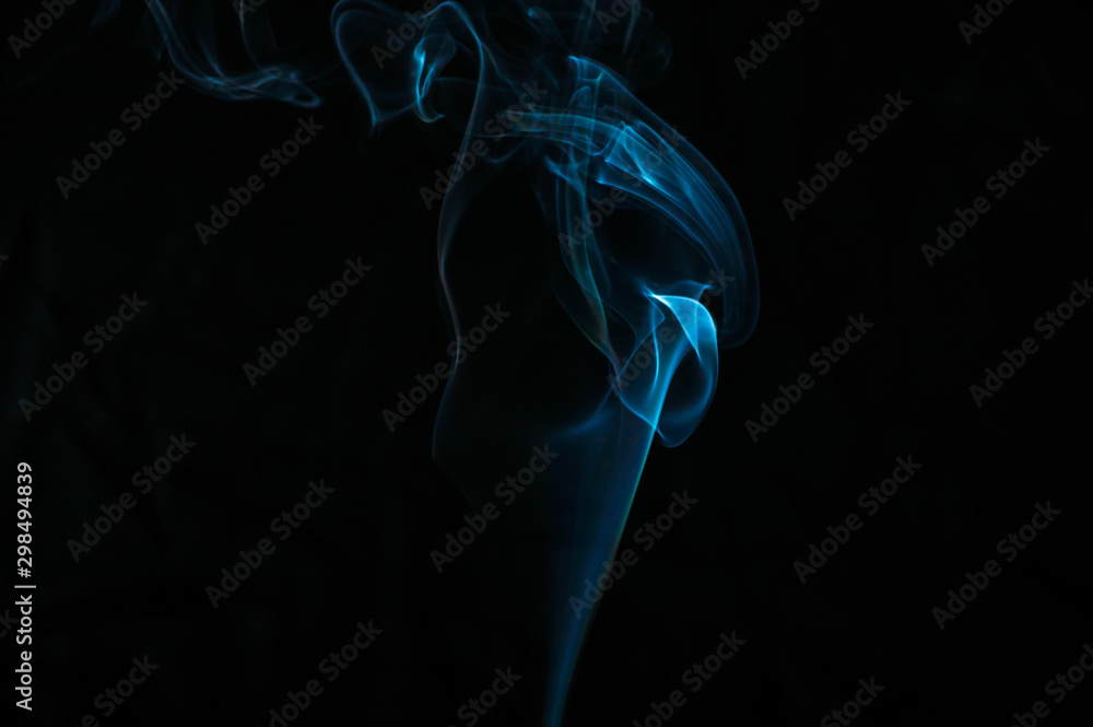 Smoke on a black background. Abstraction. Smoke on a black background. Abstraction.