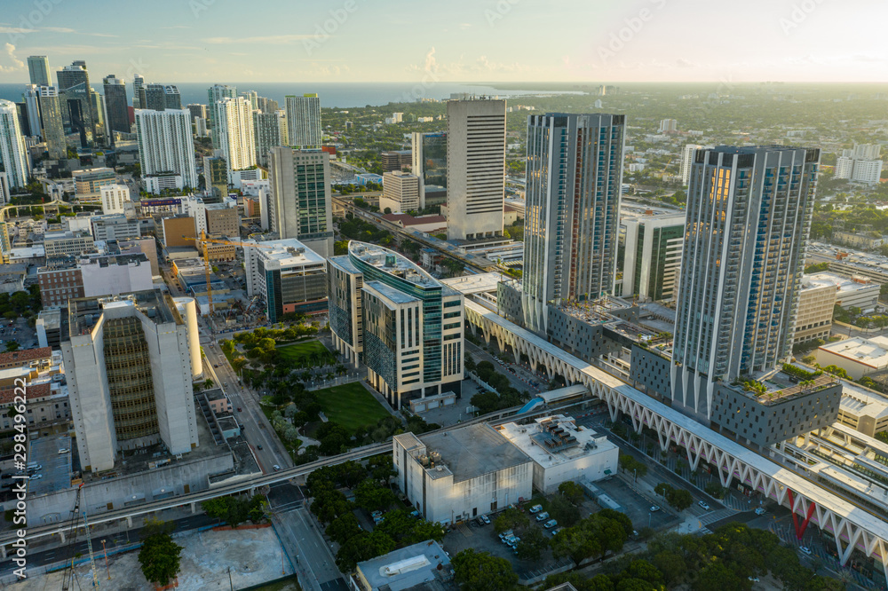 Obraz premium Virgin Trains USA Brightline Station Downtown Miami Florida USA.
