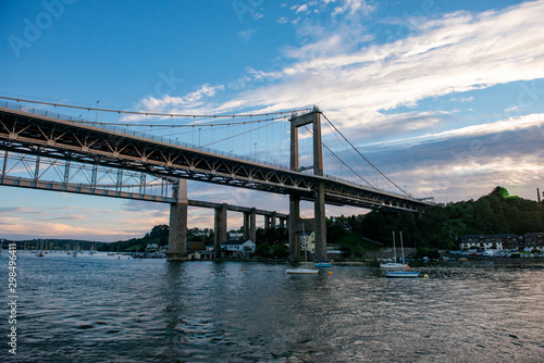 Bridges span the River Tamar between Plymouth and Saltash