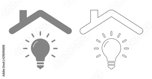 lightbulb under roof