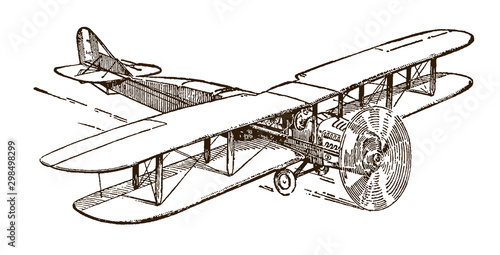 Flying historical high-speed biplane