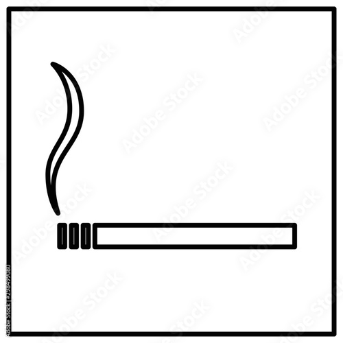 Smoke icon vector illustration isolated