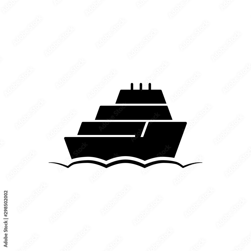 Obraz premium Ship icon trendy