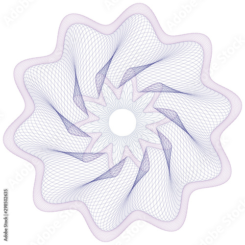 Watermark guilloche pattern security  for design  background  certificate