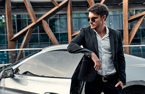 Handsome businessman near car © Vasyl
