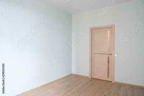 Russia  Moscow- June 10  2019  interior room apartment. standard repair decoration in hostel. room doors  repair