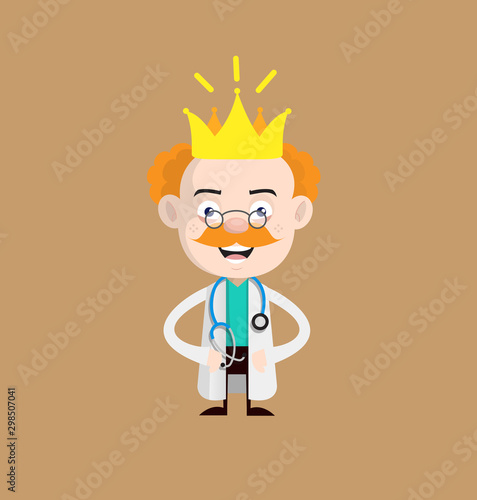 Medical Professional Doctor - Wearing a Crown