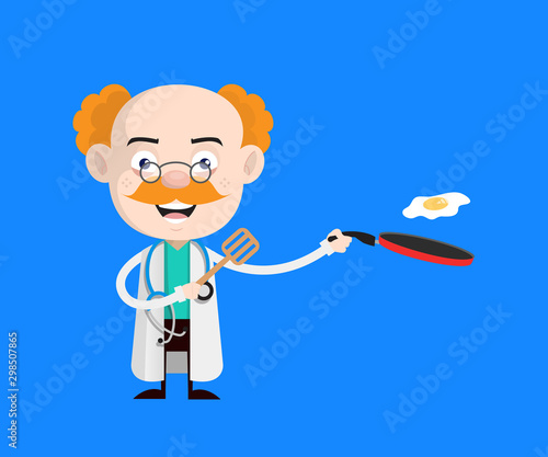 Medical Professional Doctor - Preparing Food