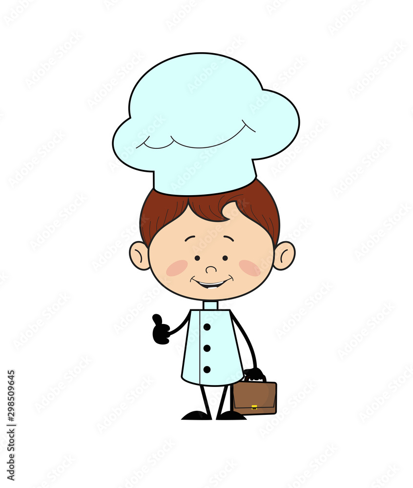 Kitchen Character Chef - Showing a Thumb Up Kitchen Character Chef - Showing a Thumb Up