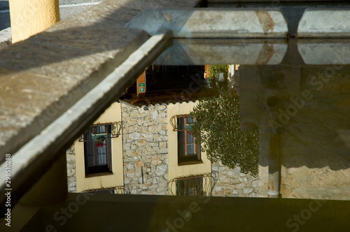 Reflections, village of Aspremont, Alpes Maritimes, France photo