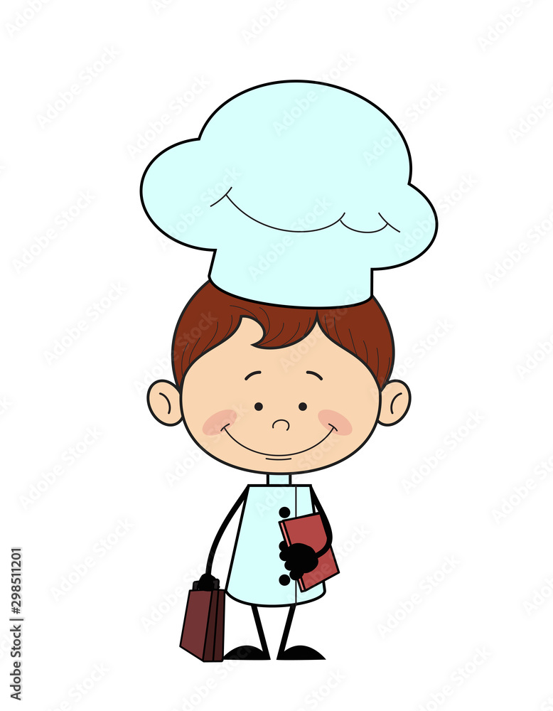 Kitchen Character Chef - Standing with File and Briefcase Kitchen Character Chef - Standing with File and Briefcase