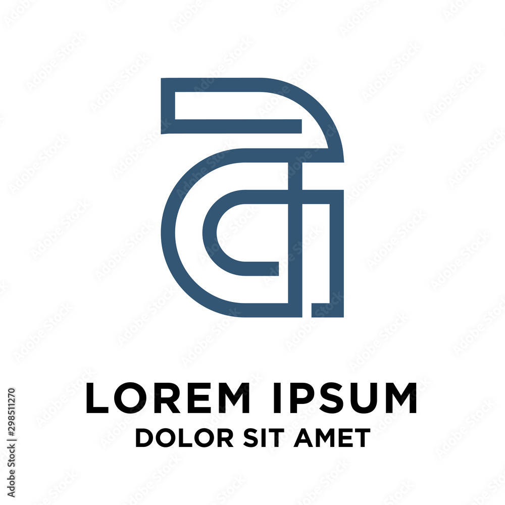 Obraz premium A geometric logo design vector