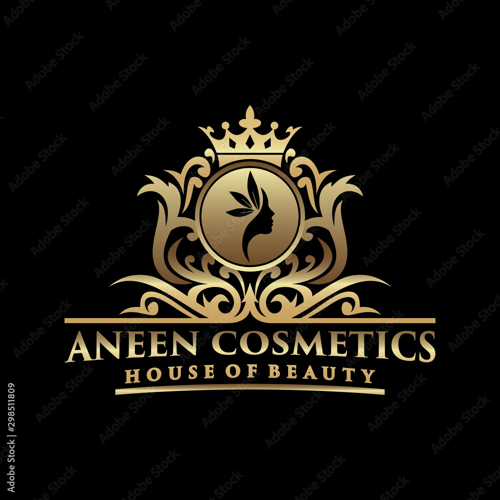 Fototapeta premium Luxury Logo Template design for hotel and elegant brand identity.