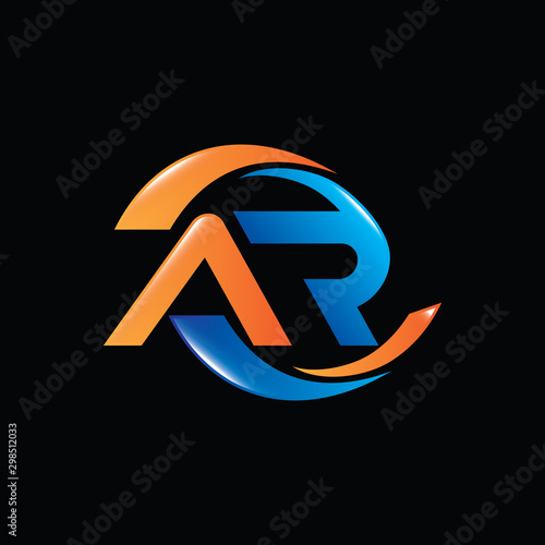 AR logo design template