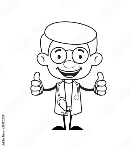 Gynecologist Doctor - Double Thumbs Up