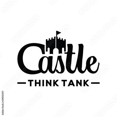 typografy castle logo template
