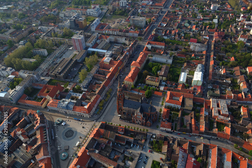 Aerial view of Osijek city, Croatia