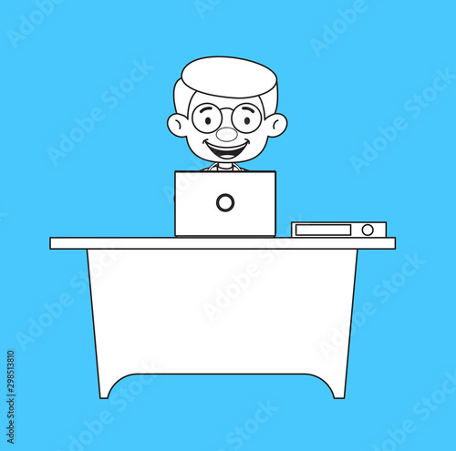Gynecologist Doctor - Working on Laptop