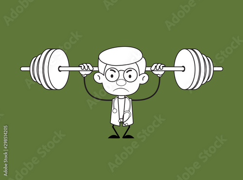 Gynecologist Doctor - Doing Weight Lifting