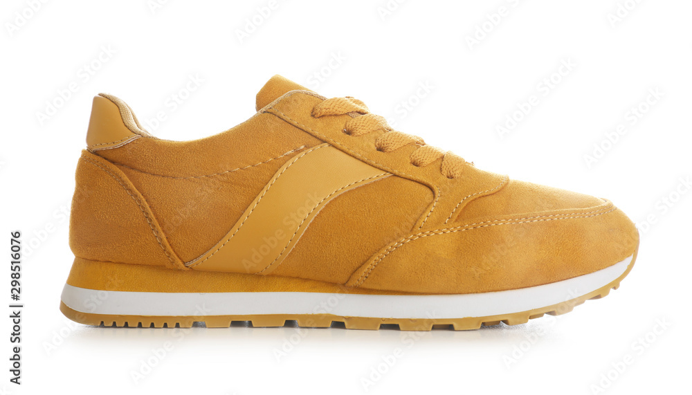 New stylish modern sneaker on white background New stylish modern sneaker on white background
