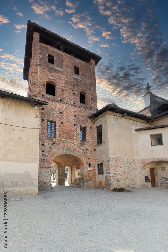 Ancient medieval village in Piedmont