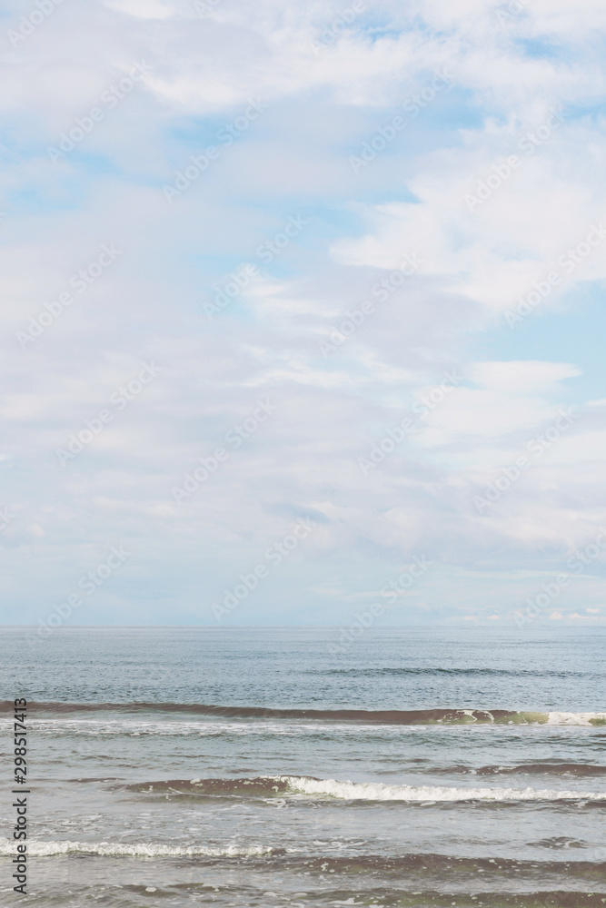 Baltic sea coast, minimalistic beach background