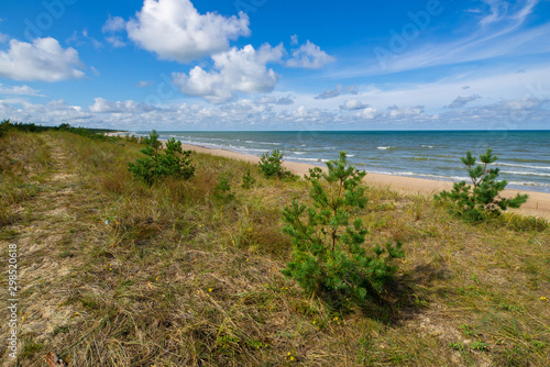 Baltic sea. Beautiful landscape. View of coastline.