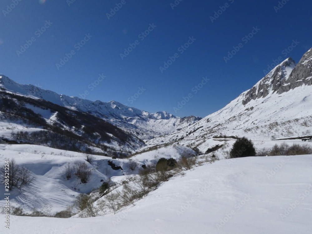 Snow montains Asturias