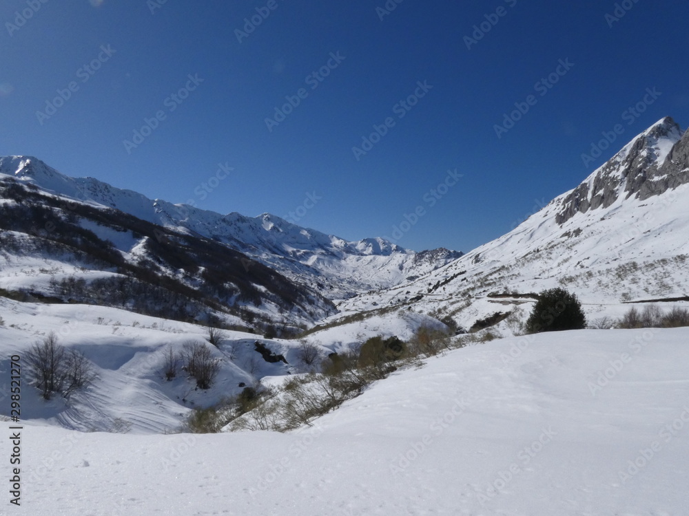 Snow montains Asturias