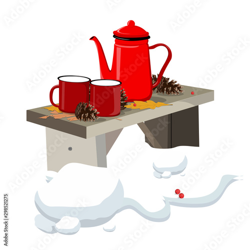 Christmas teapot