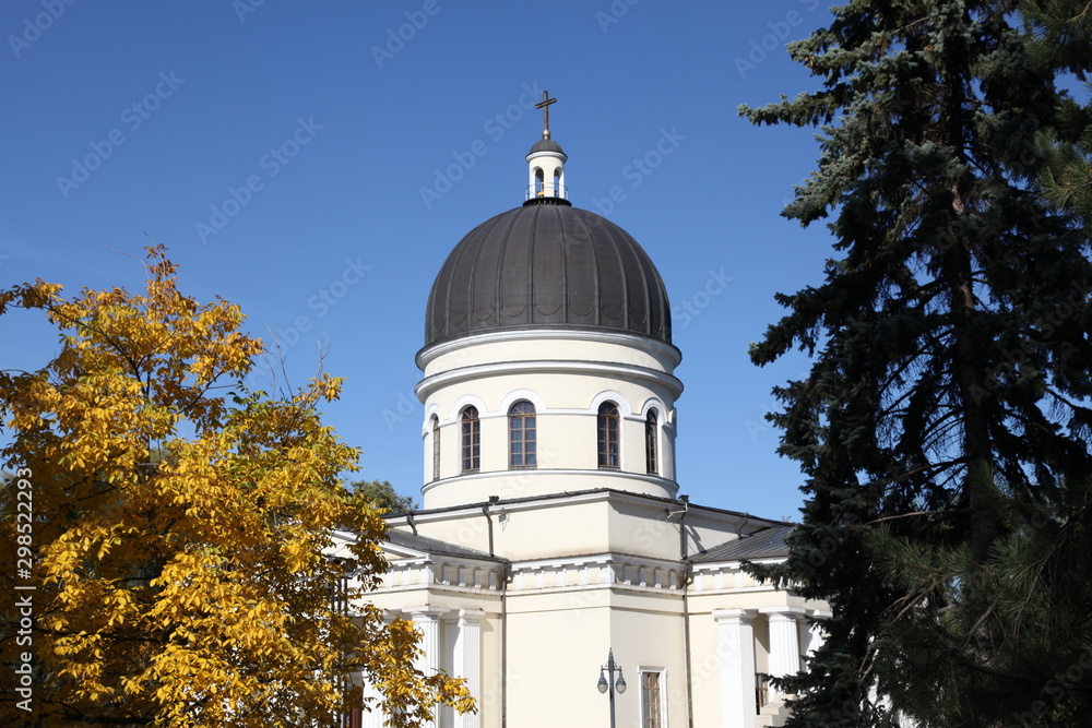 Moldova, Kishinev, Bell tower of Nativity Cathedral Moldova, Kishinev, Bell tower of Nativity Cathedral