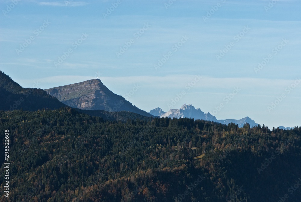 Mountains Rigi and Pilatus