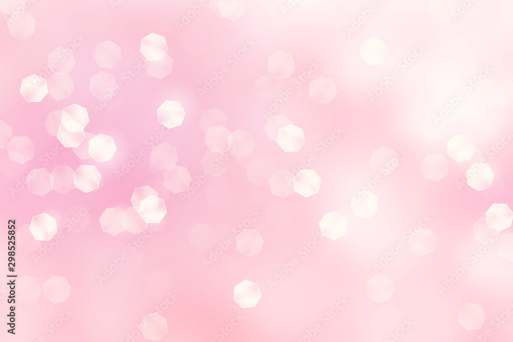 Abstract bokeh on peach background