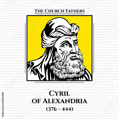 Cyril of Alexandria (376 – 444) was the Patriarch of Alexandria from 412 to 444. He was enthroned when the city was at the height of its influence and power within the Roman Empire.