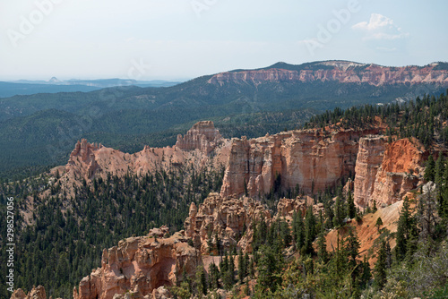Wide view over mountains at Bryce Canyon