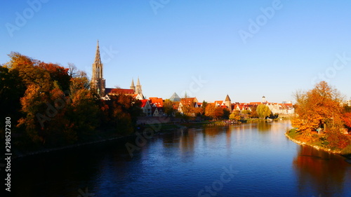 Ulm, Deutschland: Blick auf die Stadt an der Donau
