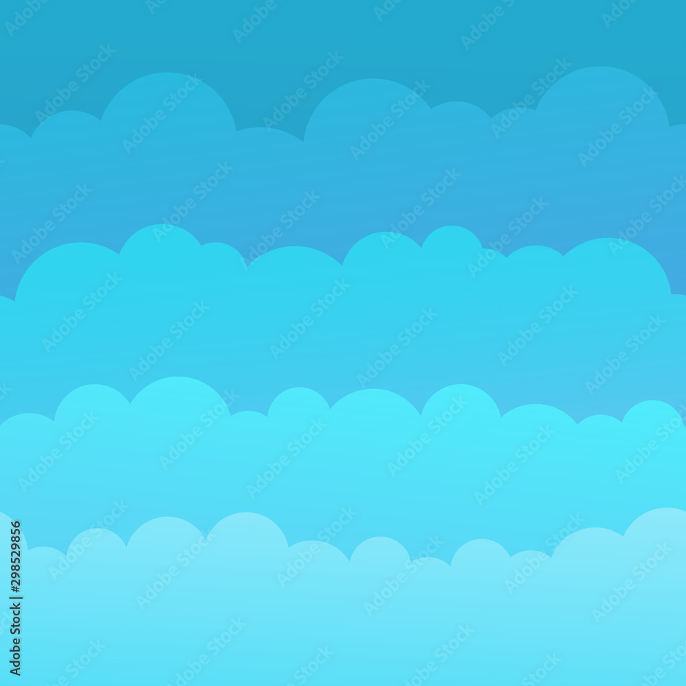 Cloud simple sky. Vector flat graphic design illustration